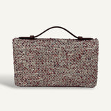 Bolsa Loro Piana L19 Cotton Rosehip | Milk Amber | Lido Blue | Smoked Caramel |  Sun Gold com Ferragens Douradas