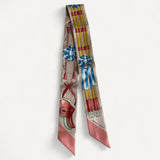 Twilly Hermès Jumping Motif Silk