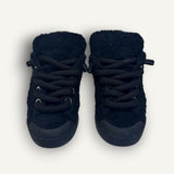 Tênis Dolce & Gababana Preto Low Top Faux Shearling