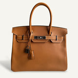 Bolsa Hermès Birkin 30 Epsom Toffee com Ferragens Palladium