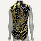 Body Versace Savage Barroco Black an Yellow