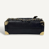 Bolsa Louis Vuitton Side Trunk MM Black com Ferragens Douradas