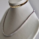 Colar Riviera Em Ouro Branco 18k em Diamantes Gota