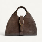 Bolsa Gucci Stirrup Top Handle Bag Crocodile Verde