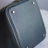 Bolsa Hermès Picotin 22 Clemence Vert Fonce Com Ferragens Palladium