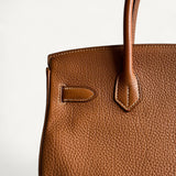 Bolsas Hermès Birkin 30 Togo Gold com Ferragens Palladium