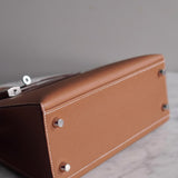 Bolsa Hermès Kelly 25 Epsom Sellier Gold com Ferragens Palladium