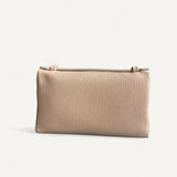 Bolsa Loro Piana Extra Pocket Mini Pouch Beige com Ferragens Douradas