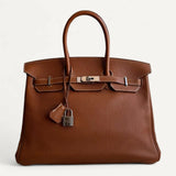 Bolsa Hermès Birkin 35 Togo Gold com Ferragens Palladium