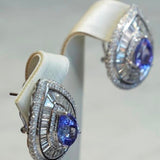 Brinco de de Diamates e Tanzanita P14,4 - 7,28CT - TZ5,81