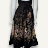 Vestido Zimmermann Illuminate Draped Linen and Cotton Midi Dress