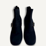 Bota Prada Camurça Preta