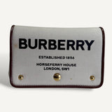 Bolsa Burberry Note Canvas Logo Crossbody