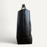 Bolsa Balmain Tote Shopping Bag em Couro Preto