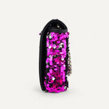 Bolsa Dolce Gabbana Paetês Bicolor Pink e Prata