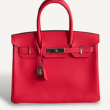 Bolsa Hermès Birkin 30 Veau Epsom Capucine com Ferragens Palladium