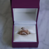 Anel Bvlgari Serpenti Rose Gold com Diamantes