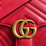 Bolsa Gucci GG Marmont Mini Top Handle Bag Vermelha