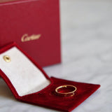 Anel Cartier LOVE em Ouro Amarelo 18k Aro 24