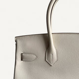Bolsa Hermès Birkin 30 Epsom Craie com Ferragens Gold
