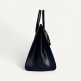 Bolsa Hermès Birkin 25 Calf Box Noir com Ferragens Palladium
