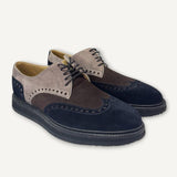 Sapato Oxford Hermes Derby Suede Multicolor