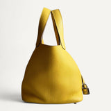 Bolsa Hermès Picotin 18 Limoncello Clemence com Ferragens Palladium