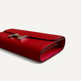 Bolsa Hermés Constance To Go Rouge Radieux com Ferragens Palladium