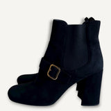 Bota Prada Camurça Preta