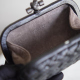 Bolsa Clutch Bottega Veneta Knot Preta
