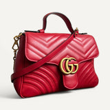 Bolsa Gucci GG Marmont Mini Top Handle Bag Vermelha