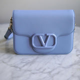 Bolsa Valentino Vsling Calfskin Light Blue Small