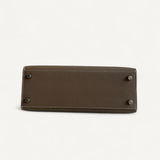 Bolsa Hermès Kelly 25 Epsom Sellier Etoupe com Ferragens Palladium