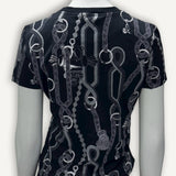 Camiseta Hermès em Algodão Estampada