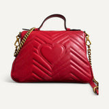 Bolsa Gucci GG Marmont Mini Top Handle Bag Vermelha