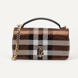 Bolsa Burberry Lola Small Marrom em Lantejoula