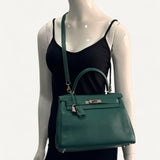 Bolsa Hermès Kelly 28 Malachite com Ferragens Palladium