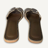  Sandália Hermès Oran Lizzard Ombre