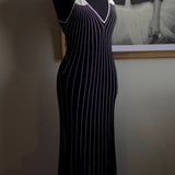 Vestido Chanel Mixed Fibers Black & White