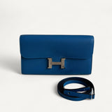 Bolsa Hermès Constance To Go Blue com Ferragens Palladium