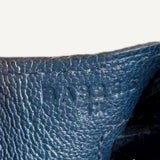 Bolsa Hermès Birkin 25 Epsom Blue de Plus, Indigo e Preto com Ferragens Palladium