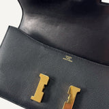 Bolsa Hermès Constance Elan Epsom Noir com Ferragens Gold