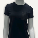 Camiseta Hermès com Bolso Bordado Noir