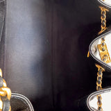 Bolsa Chanel 25 Small Preta com Ferragens Douradas