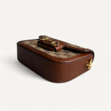 Bolsa Gucci Horsebit 1955 Crystals Small Shoulder Bag Monograma