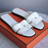 Sandália Hermès Idioma Branca