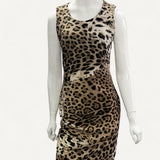 Vestido Roberto Cavalli com Estampa de Onça