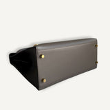 Bolsa Hermès Kelly 28 Epsom Gris Etain com Ferragens Gold