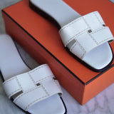 Sandália Hermès Idioma Branca