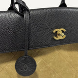 Bolsa Chanel Suede Grained Calfskin & Gold - Tone Metal | Dark Beige & Black